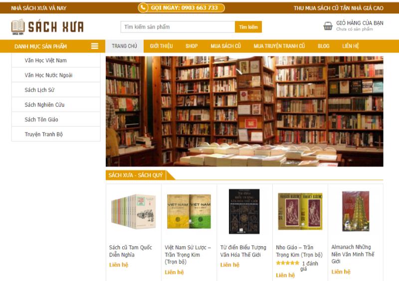 Cửa sách online – Sách Xưa